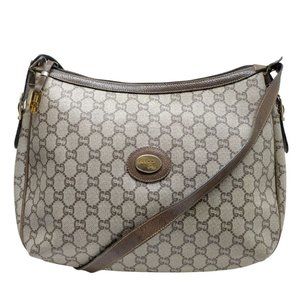 Auth Gucci Plus Shoulder Bag Brown #43746G81